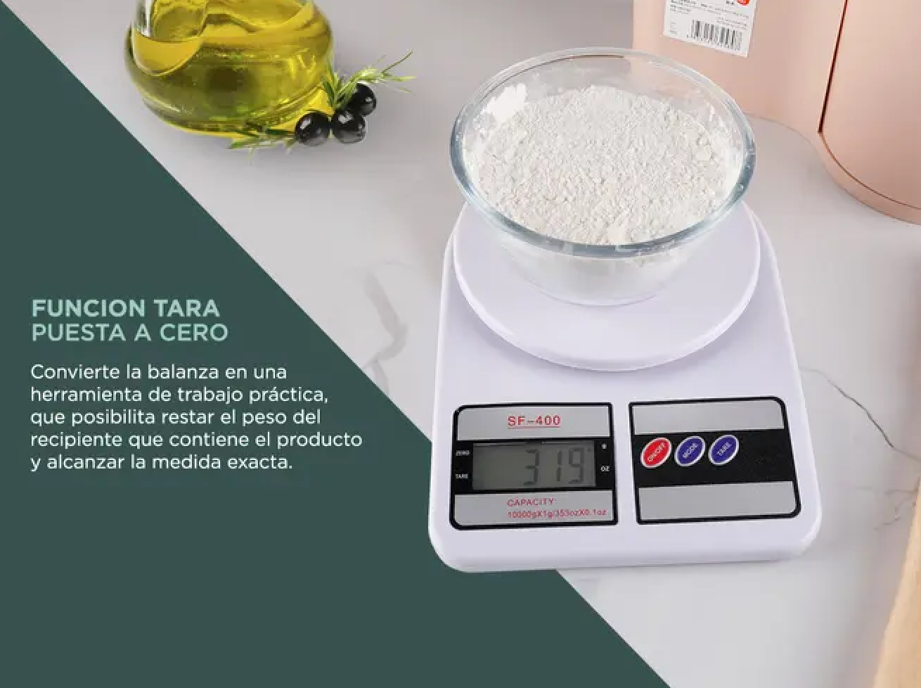 BALANZA DE COCINA DIGITAL SF-400