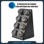 Set Especiero Base Negra 8 Frascos