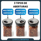 Set Especiero Base Negra 8 Frascos