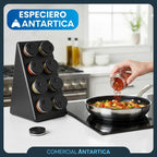 Set Especiero Base Negra 8 Frascos